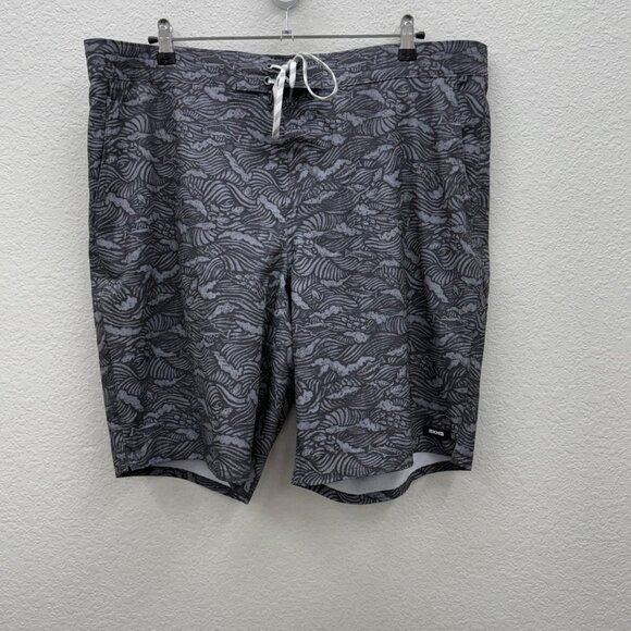 Alaskan Hardgear Duluth Trading Fish Print Swim Trunks Shorts 60416 Mens size 40 - Picture 1 of 9